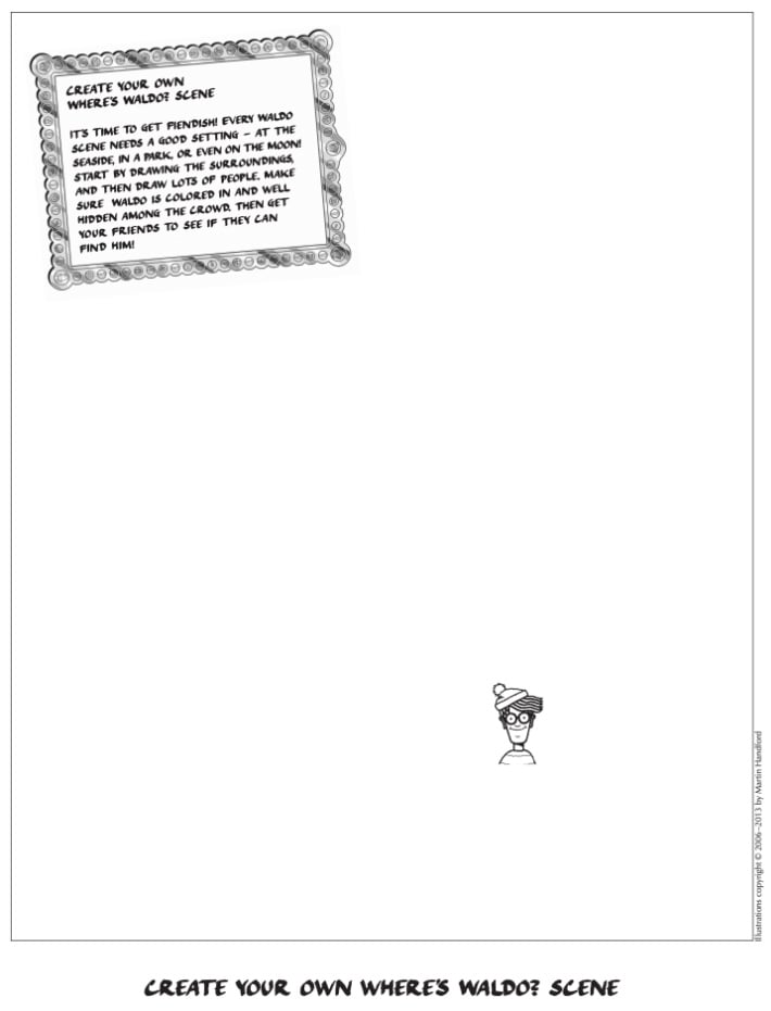 Create Your Own Waldo Scene Worksheet